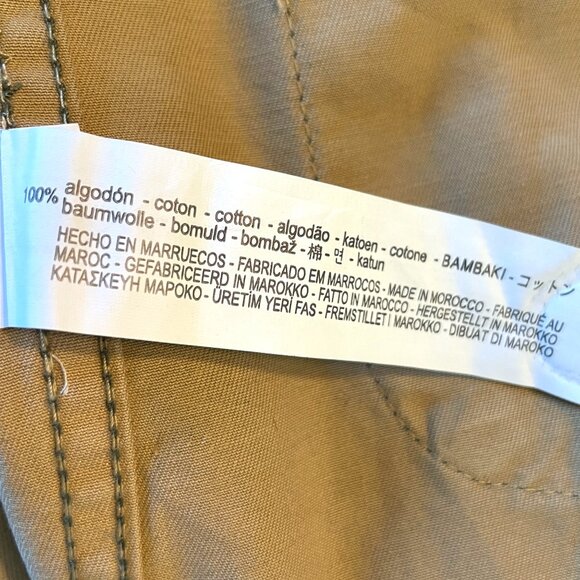 Zara Oversized Camo Jacket SMALL Cinch Tie Waist Punk Grunge Streetwear - Picture 11 of 11